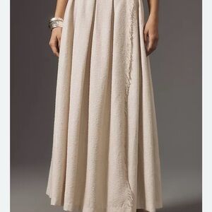 Sunday in Brooklyn Soft Cream Wrap Maxi Skirt